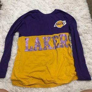 LOS ANGELES LAKERS PURPLE GOLD LONG SLEEVE